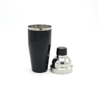 3 pièces 24oz 750ml outils de barman de pulvérisation noir mixologue vin boissons Martini français Cobbler Cocktail Shaker mélangeur