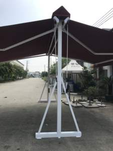 <span class=keywords><strong>Toldo</strong></span> <span class=keywords><strong>Retráctil</strong></span> Motorizado Eléctrico de Doble Cara Independiente de Lujo SYF con Control Remoto para Hoteles y Balcones - Product Image 6