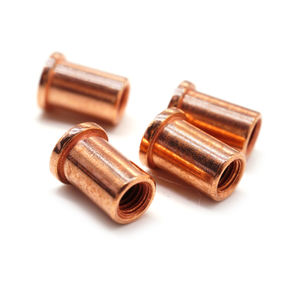 Clous à <span class=keywords><strong>souder</strong></span> en <span class=keywords><strong>acier</strong></span> au carbone cuivré personnalisé écrous vis à <span class=keywords><strong>souder</strong></span> joints de soudure manchons goujon à filetage interne - Product Image 1