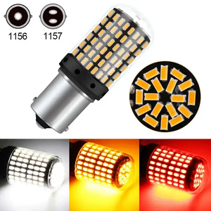 12V 24V Super Bright 1156 1157 BAY15D LED <b>Bulbs</b> Red <b>White</b> Amber 144-SMD 3014 Chips Car Reverse Tail Brake Light <b>Bulb</b> - Product Image 2