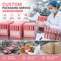 Emballages de luxe gaufrés écologiques en carton ivoire pour gloss et rouges à lèvres, personnalisables OEM&ODM, prix de gros, cosmétiques scintillants