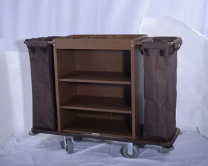 Chariot <span class=keywords><strong>de</strong></span> nettoyage <span class=keywords><strong>de</strong></span> chambre d'hôtel à usage intensif chariot <span class=keywords><strong>de</strong></span> fournitures <span class=keywords><strong>de</strong></span> conciergerie pour les services <span class=keywords><strong>de</strong></span> nettoyage dans la chambre - Product Image 6