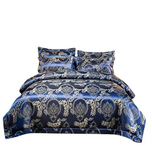 Home Textiles Four-Piece Bedding Set Comfort Duvet Bedding Cover Quilt Set Jacquard Bedding Set