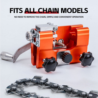 Affûteur de chaîne de tronçonneuse portable à manivelle OEM DIY pour tous modèles, en alliage d'aluminium, pour scies manuelles