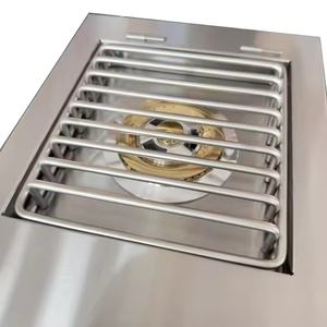 Atacado 304 Aço Inoxidável Construído em Griddle Fogão Bbq <span class=keywords><strong>Grill</strong></span> Único Duplo Dentro queimador a gás - Product Image 5
