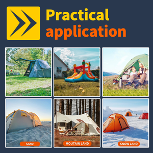 مجموعة مرساة الترابولين شديدة التحمل للرياح الثقيلة ، مراسي أرضية ، مراسي أرضية متينة للمنزل المتنقل للتخييم - Product Image 4