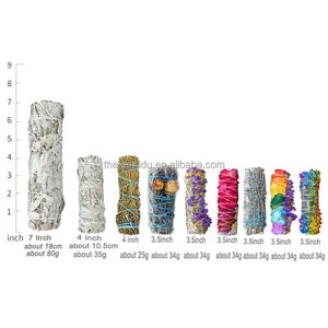 Mèches de bougies en bâtonnet de sauge blanche de californie, toutes tailles, lavande, romarin, thérapeutique, Salvia Apiana - Product Image 2