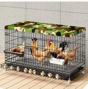 Pollaio Pieghevole Automatico Extra Large per Pulizia del Letame, Gabbia in Metallo Robusta per Polli e Gatti, Ideale per Uso Domestico - Product Image 2