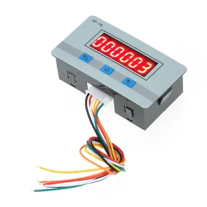 Mini LCD Digital Counter Module DC/AC5V~24V Electronic Totalizer with NPN and PNP Signal Interface 1~999999 Times Counting Range