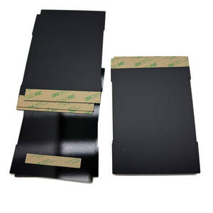 Custom CNC Machined Black PVC <b>Mylar</b> <b>Sheet</b> With 3M 468MP Adhesive For Electronics Insulation - Product Image 1