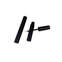 Tube vide portable noir mat magnétique en ABS pour liquide de croissance des cils, eye-liner et brillant à lèvres, format 5ml, idéal pour la reconditionnement en usine