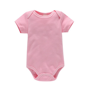 En stock Vêtements pour bébés Filles Été 100% Coton Vêtements pour nouveau-nés Combinaisons pour bébés garçons - Product Image 4