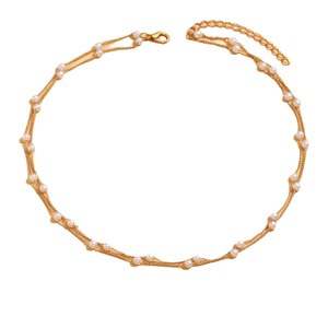 Commerce électronique transfrontalier européen et américain, divers styles de colliers en fausses perles simples et polyvalents de style ins. - Product Image 5