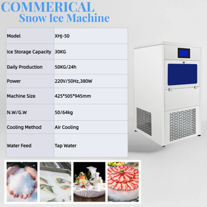 Fabriek Directe Verkoop Volautomatische Commerciële Sneeuwvlok Ijsmachine Geschikt Voor Zeevruchten Markt Supermarkt Restaurant - Product Image 3