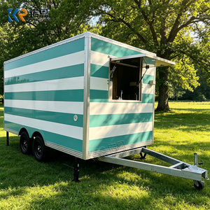 Gerobak Es Krim Kustom, Gerobak Gelato, Gerobak Minuman Dingin, Gerobak Makanan Lengkap dengan Perlengkapan Standar AS, Gerobak Makanan Mobile, Gerobak Jajanan - Product Image 4