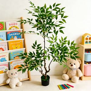 Plantes artificielles en pot, bonsaïs en plastique, feuilles réalistes, <span class=keywords><strong>arbre</strong></span> pour la maison et l'extérieur, vente en gros à prix réduit - Product Image 6