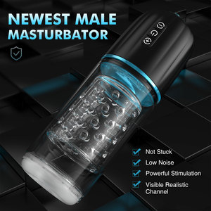 Dispositivo de Entrenamiento de Autoestimulación Masculina Telescópico Eléctrico Vibrador y Giratorio, Juguete Sexual para Adultos - Product Image 6