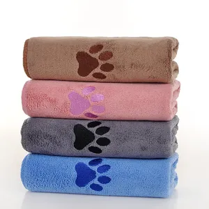 Toalla para mascotas de gran venta, alfombrilla de baño, absorbente de secado rápido, Toalla de baño Extra grande de microfibra para perros y gatos, Toalla de baño - Product Image 1