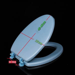 Tapa de Inodoro de <span class=keywords><strong>Cierre</strong></span> <span class=keywords><strong>Suave</strong></span> y Acolchado, Universal, Portátil y de Alta Calidad para Baño - Product Image 1