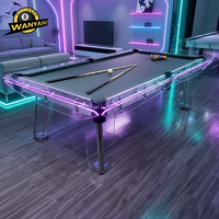 Nouvelle conception 2026 – Table de billard de luxe en verre de 8/9 pieds pour bureau, maison, villa, club privé