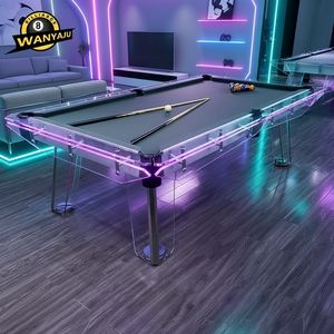 Nouvelle conception 2026 – Table de billard de luxe en verre de 8/9 pieds pour bureau, maison, villa, club privé - Product Image 1