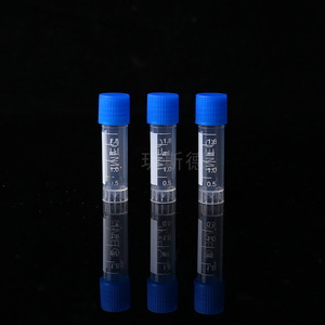 Tubo criogénico Yueside de 1.8 ml, tubo de plástico para congelación para uso en laboratorio con tapa azul - Product Image 1