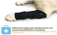 Attelles de genou pour animaux de compagnie, manchons de protection pour chiens, récupération post-chirurgicale, réglables, anti-léchage, protection des plaies, soutien articulaire solide, Noël