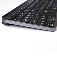 Clavier Ergonomique à Structure Ciseaux Silencieuse à Double Mode de Charge Rapide pour iOS Android Windows