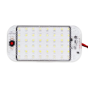 Luces de Lectura Ultrafinas Blancas de 6000k DC12-85V para Automóvil, 48 LED, Lámpara de Lectura Interior para Techo de Automóvil, Camioneta, RV, Van - Product Image 2