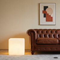 Chaise cube LED carrée à changement de couleur magique 16 couleurs pour salon, jardin, extérieur