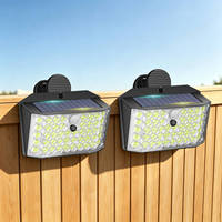 Lampe solaire extérieure IP65 50W, lampe solaire de jardin pour montage mural ou sur clôture, éclairage de sécurité, décoration paysagère