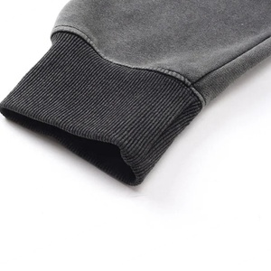 Sudadera con Capucha de Alta Calidad con Logotipo Personalizado, Estilo Urbano Invernal, Resistente al Viento, para Hombre, con Capucha Tipo Balaclava, Lavada y Desteñida - Product Image 4