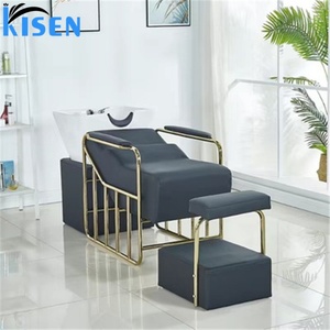 KISEN Silla de Masaje y Lavado de Cabello para Salón de Belleza, Color Rosa, con Lavabo y Spa para Cabeza, en Oferta - Product Image 5
