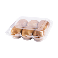 Conteneurs en plastique PET pour kiwis, emballage en blister pour fruits, conteneurs à clapet, conteneurs à kiwis, vente la plus importante en 2022, 3/4/6/8