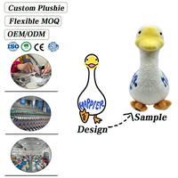 Jouets en peluche personnalisés, peluches sur mesure, faible MOQ, nouveaux modèles de peluches en forme de canard