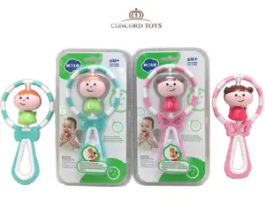 Yeni varış güvenli plastik bebek oyuncakları yüksek kaliteli çalkalayıcı oyuncak toptan çıngırak oyuncaklar sevimli el çıngırak gürültü yapıcı 3-6M bebek