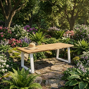 Este banco para exteriores ofrece resistencia natural a la intemperie, combinando elegancia y comodidad para sentarse en su jardín o patio. - Product Image 4