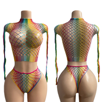 Vêtements de danse exotiques pour femmes en gros Elites : Tissu de performance coloré en résille extensible pour strip-teaseuses