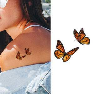 Feuille de conception de tatouage d'art corporel temporaire personnalisé amour coeur Simple coloré <span class=keywords><strong>étoile</strong></span> Animal voiture dinosaure poisson baleine imprimer - Product Image 4