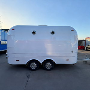Carrito de Venta Ambulante Remolcable Blanco, Diseño con Remaches, Equipo Personalizable, Grado de Exportación, Vehículo Comercial para Alimentos, Hot Dogs, Helados - Product Image 4