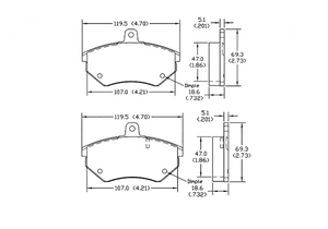 Pastillas de freno de cerámica D684 compatibles con modelos Volkswagen silenciosas y resistentes al desgaste. - Product Image 6