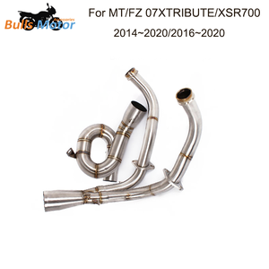 Échappement de moto d'usine de la Chine pour Yamaha MT07 FZ07 tuyau d'échappement tuyau d'en-tête en acier inoxydable <span class=keywords><strong>MT</strong></span>-<span class=keywords><strong>07</strong></span> silencieux de tuyau de descente sans lacet - Product Image 5