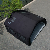 Tente gonflable Coody 13.6 Air - Noire, pour le camping familial en plein air, imperméable, portable, nouvelle conception, en tissu de coton.