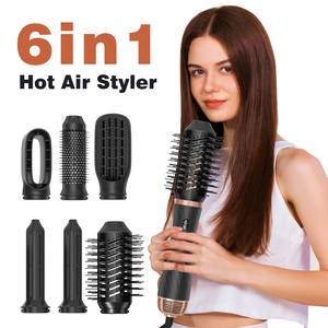 Cepillo de Aire Caliente 6 en 1 de 1200W, Secador de Pelo, Peine Estilizador, Secado Automático, Equipo de Salón, Cepillo de Aire Caliente Giratorio - Product Image 3