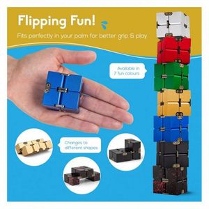 New 2025 Glow in the Dark LED <b>Light</b> up Fidget <b>Cube</b> Spinner Toy for Kids Adults Anxiety Relief Sensory Fidget Christmas Gift - Product Image 2