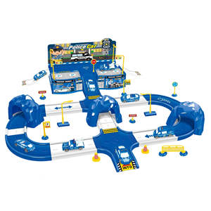 Voiture de police en plastique pour enfants kit de jouets de <span class=keywords><strong>parking</strong></span> d'ingénierie de lutte contre l'incendie jouets de piste pour enfants jouets de voiture pour garçon vente en gros - Product Image 1