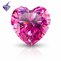 Pierres de Moissanite en vrac en forme de coeur de couleur pure de haute qualité D produit de qualité supérieure