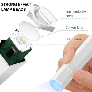 Lampe à ongles UV LED rechargeable par USB 3W, métallique, portable, mini, OEM/ODM - Product Image 4
