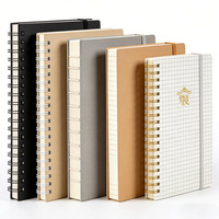 Service d'impression de carnets en papier artistique personnalisés en gros, impression UV, logo personnalisé, carnet à motifs floraux et léopard, reliure spirale