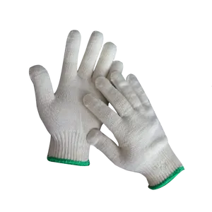 Cotton Yarn Knitting Labor Protection Wear-resistant Labor Protection 40G Cotton Gloves For Korea Market